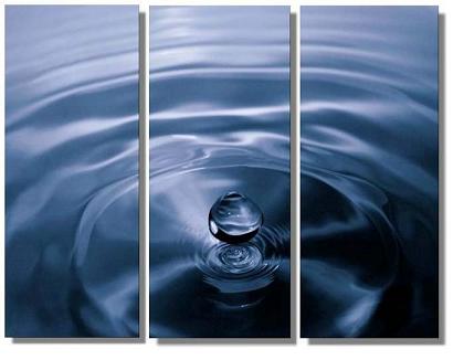 Dafen Oil Painting on canvas blue drop -set357